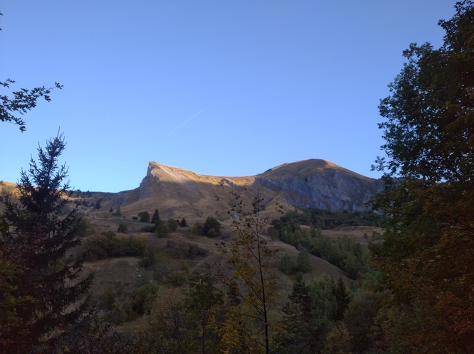 Vue de la crête de la veille